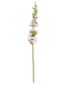 Inspire Me! Home Decor Floral Stems Hollyhock Stem (3 Colors) 16 Inspire Me! Home Decor Floral Stems Hollyhock Stem (3 Colors)