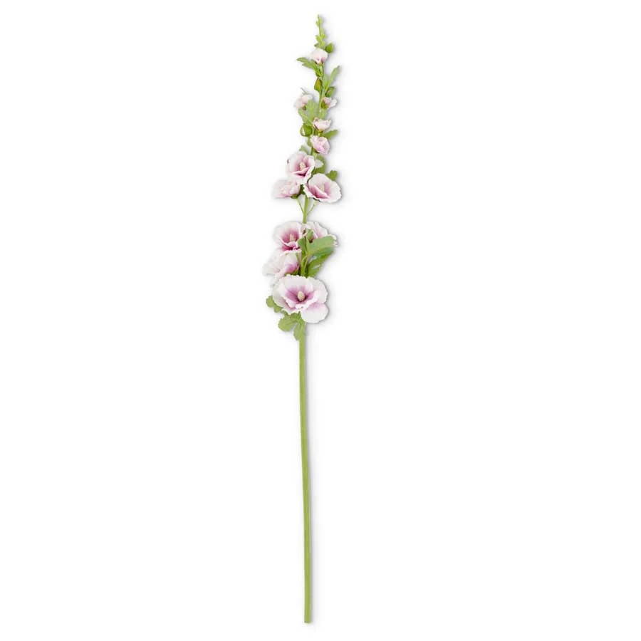 Inspire Me! Home Decor Floral Stems Hollyhock Stem (3 Colors) 6 Inspire Me! Home Decor Floral Stems Hollyhock Stem (3 Colors)