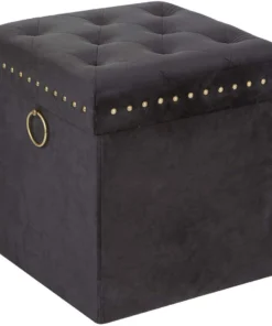Inspire Me! Home Decor Gold Anastasia Storage Ottoman (4 Colors)
