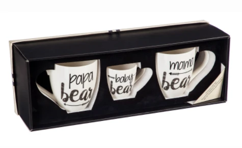 Inspire Me! Home Decor KITCHEN Family Bear Mug Set 5 Inspire Me! Home Decor KITCHEN Family Bear Mug Set