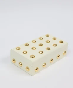 Inspire Me! Home Decor Studded Decorative Wood Boxes (4 Colors)