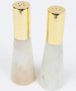 Inspire Me! Home Decor Set Of 2 Marble Salt & Pepper Shakers (2 Colors)
