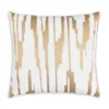 Cloud9d Becca Ivory Gold Pillow - 20" X 20"