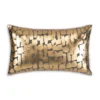 Cloud9d Becca Charcoal Gold Pillow - 14" X 20" PILLOWS, RUGS, & THROWS