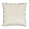 Cloud9d Diamond Beige Pillow - 20" X 20" PILLOWS, RUGS, & THROWS