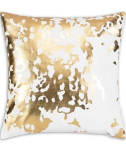 Cloud9d PILLOWS, RUGS, & THROWS Elise Ivory Gold Pillow - 20" X 20"