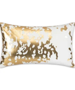 Cloud9d PILLOWS, RUGS, & THROWS Elise Ivory Gold Pillow - 14" X 20"