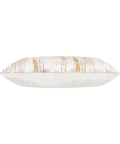 Cloud9d PILLOWS, RUGS, & THROWS Elise Ivory And Gold Pillow - 20" X 20"