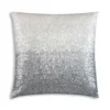Cloud9d Ombre - Ivory And Silver Beaded Pillow - 22" X 22"