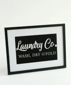 Inspire Me! Home Decor WALL ART & MIRRORS Laundry Co. Framed Sign