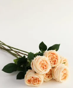 Inspire Me! Home Decor Real Touch Austin Rose (4 Colors) Floral Stems