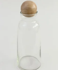 Inspire Me! Home Decor Glass Decanter W/ Mango Wood Stopper