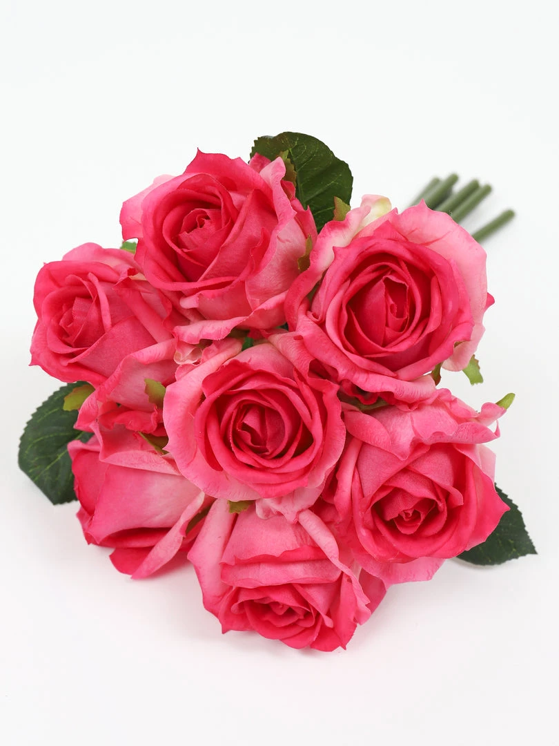 Inspire Me! Home Decor 12" Real Touch Rose Bundle (3 Colors) 6 Inspire Me! Home Decor 12" Real Touch Rose Bundle (3 Colors)