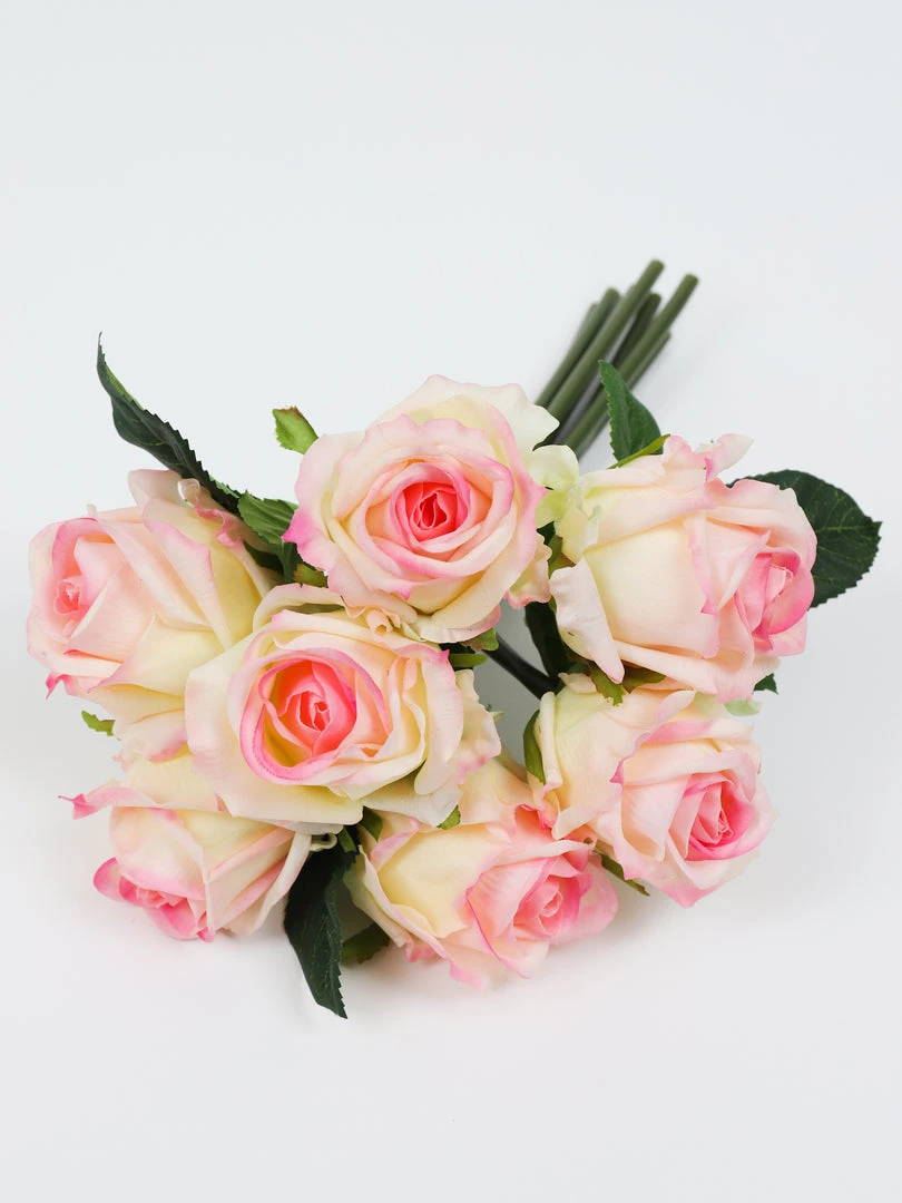 Inspire Me! Home Decor 12" Real Touch Rose Bundle (3 Colors) 4 Inspire Me! Home Decor 12" Real Touch Rose Bundle (3 Colors)