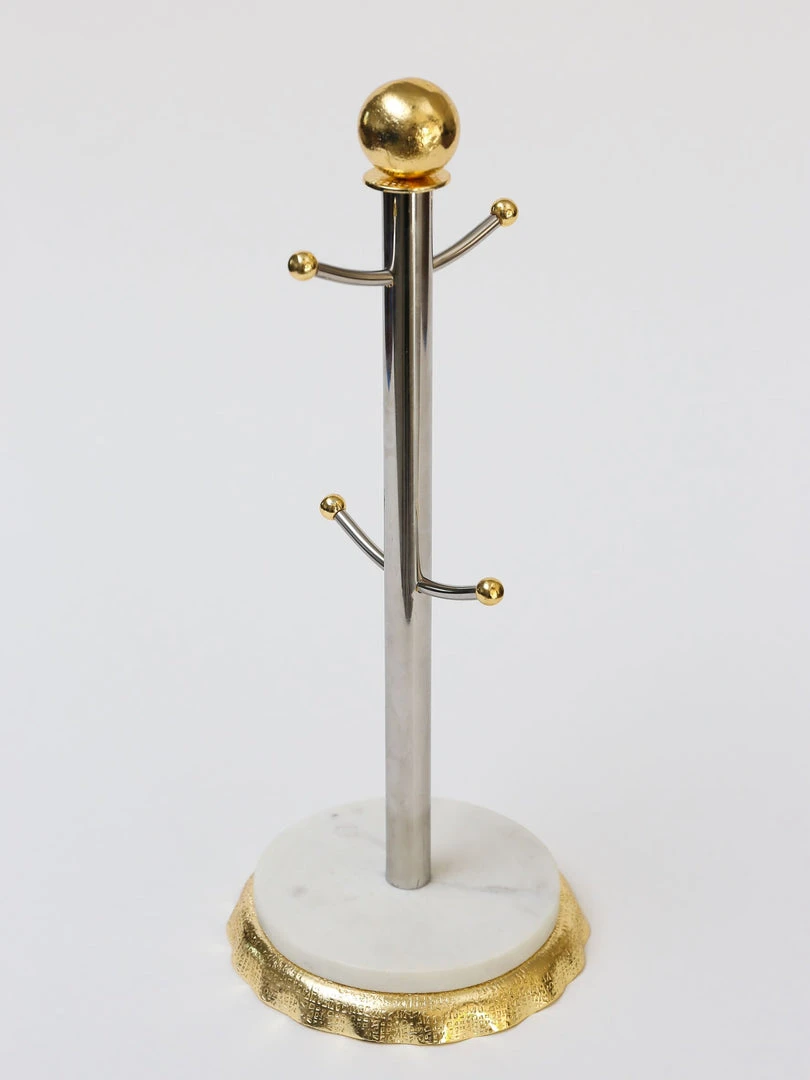 Inspire Me! Home Decor Coffee Mug Holder With Marble Base Gold 5 Inspire Me! Home Decor Coffee Mug Holder With Marble Base Gold