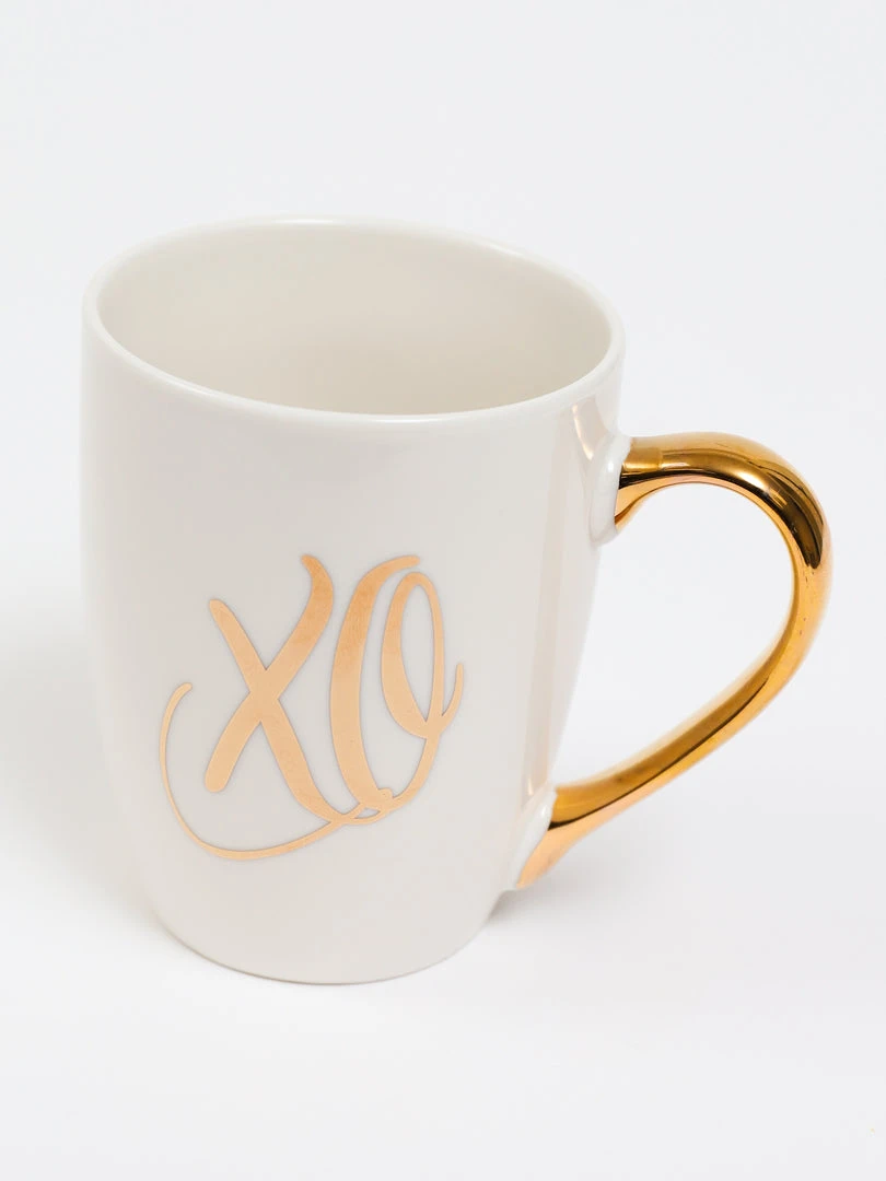 Inspire Me! Home Decor White Mug With Gold Handle (2 Styles) 8 Inspire Me! Home Decor White Mug With Gold Handle (2 Styles)