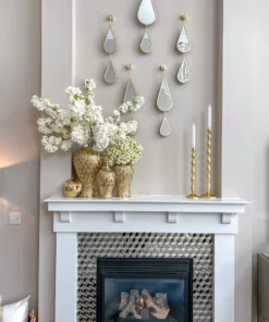 Inspire Me! Home Decor WALL ART & MIRRORS Teardrop Mirrors (Set Of 5) (2 Colors)