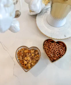 Inspire Me! Home Decor Gold Heart Bowl (2 Colors)