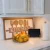 Inspire Me! Home Decor WALL ART & MIRRORS Wooden Kitchen Utensil Sign 2 Inspire Me! Home Decor WALL ART & MIRRORS Wooden Kitchen Utensil Sign