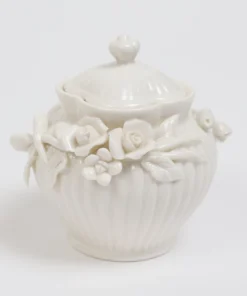 Inspire Me! Home Decor White Floral Tea Set (3 Items) Each Sold Individually KITCHEN 10 Inspire Me! Home Decor White Floral Tea Set (3 Items) Each Sold Individually KITCHEN