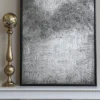 Inspire Me! Home Decor WALL ART & MIRRORS Silver Abstract Detailed Painting