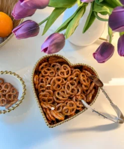 Inspire Me! Home Decor Silver Tongs With Gold Dots