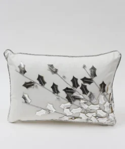 Inspire Me! Home Decor Gold Poinsettia Branch Pillow (2 Colors)