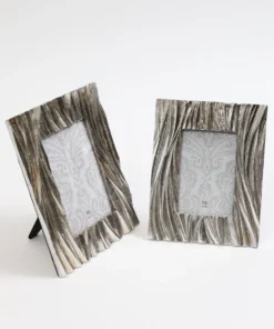 Inspire Me! Home Decor Silver Textured Picture Frame (2 Sizes)