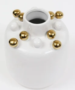 Inspire Me! Home Decor White Ceramic Studded Vase (3 Sizes) 15 Inspire Me! Home Decor White Ceramic Studded Vase (3 Sizes)