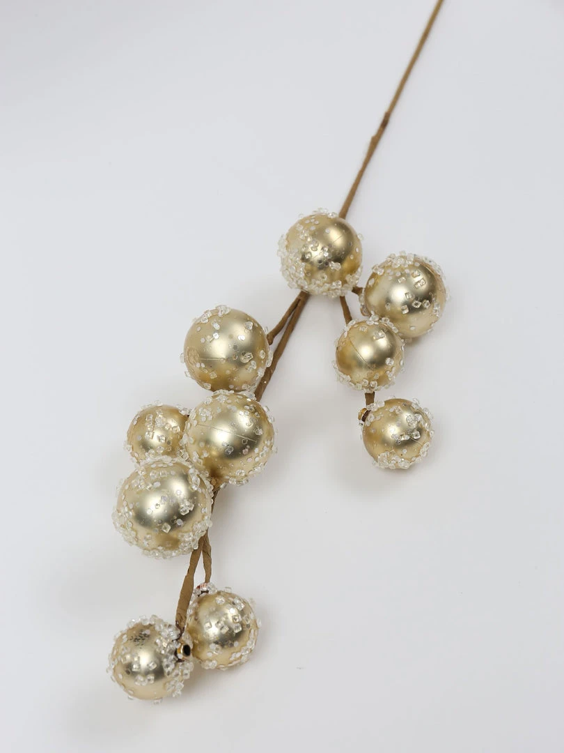 Inspire Me! Home Decor Gold Pearl Orb Spray 4 Inspire Me! Home Decor Gold Pearl Orb Spray