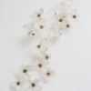 Inspire Me! Home Decor White And Gold Dogwood Flower Stem