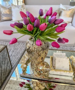 Inspire Me! Home Decor Real Touch Tulip Bouquet (8 Colors)