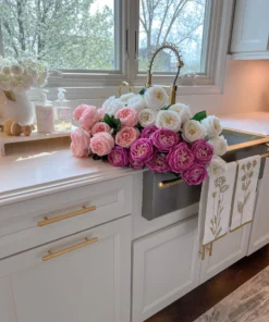 Inspire Me! Home Decor Decorative Tea Towel (4 Styles) Gold