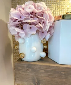 Inspire Me! Home Decor White Ceramic Studded Vase (3 Sizes) 20 Inspire Me! Home Decor White Ceramic Studded Vase (3 Sizes)