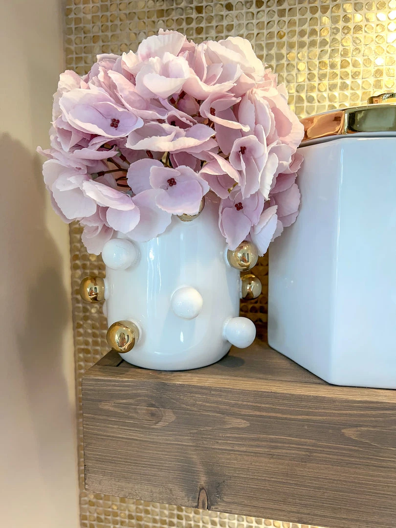 Inspire Me! Home Decor White Ceramic Studded Vase (3 Sizes) 11 Inspire Me! Home Decor White Ceramic Studded Vase (3 Sizes)