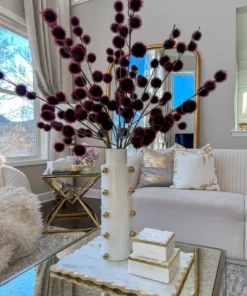 Inspire Me! Home Decor White Ceramic Studded Vase (3 Sizes) 18 Inspire Me! Home Decor White Ceramic Studded Vase (3 Sizes)