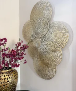 Inspire Me! Home Decor Gold Abstract Circle Wall Art WALL ART & MIRRORS