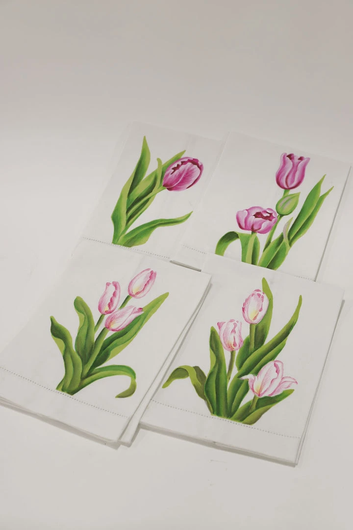 Inspire Me! Home Decor Pink Tulip Kitchen Towels (Set Of 2) 5 Inspire Me! Home Decor Pink Tulip Kitchen Towels (Set Of 2)