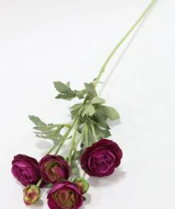 Inspire Me! Home Decor 26" Deep Purple Ranunculus Stem