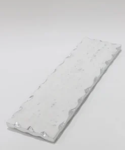 Inspire Me! Home Decor Marble Metallic Edged Rectangle Tray (2 Colors)