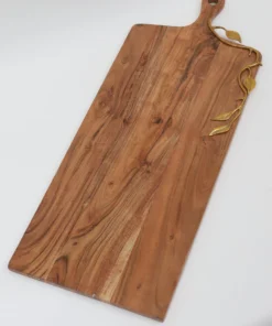 Inspire Me! Home Decor Large Wood Charcuterie Board Leaf Design (2 Styles)