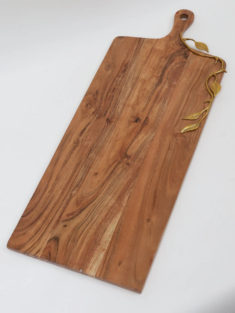 Inspire Me! Home Decor Large Wood Charcuterie Board Leaf Design (2 Styles) 4 Inspire Me! Home Decor Large Wood Charcuterie Board Leaf Design (2 Styles)