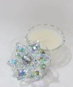 Inspire Me! Home Decor Crystal Lotus Top Candle (2 Colors)