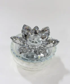 Inspire Me! Home Decor Crystal Lotus Top Candle (2 Colors)