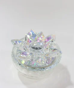 Inspire Me! Home Decor Crystal Lotus Top Candle (2 Colors)