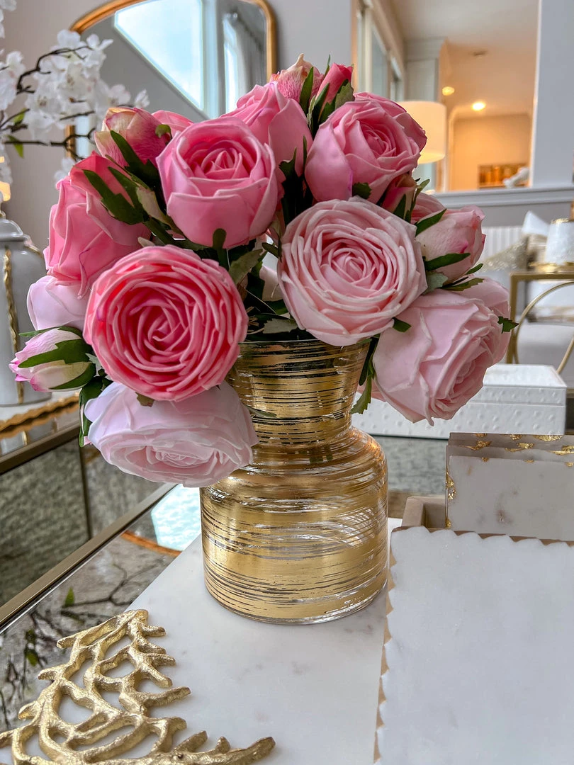 Inspire Me! Home Decor Floral Stems Real Touch Rose Bundle (2 Colors) 8 Inspire Me! Home Decor Floral Stems Real Touch Rose Bundle (2 Colors)