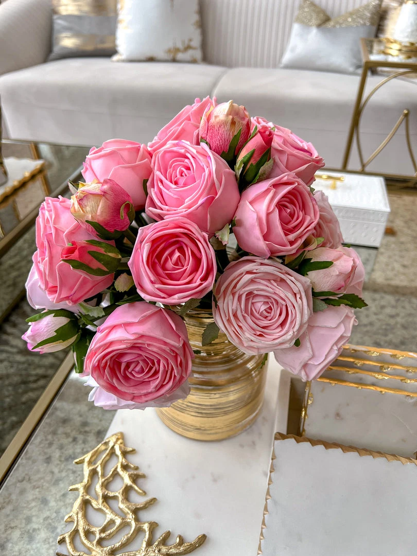 Inspire Me! Home Decor Floral Stems Real Touch Rose Bundle (2 Colors) 4 Inspire Me! Home Decor Floral Stems Real Touch Rose Bundle (2 Colors)