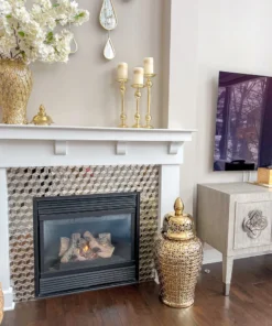 Inspire Me! Home Decor Gold Bead Detailed Candleholder (3 Sizes) 12 Inspire Me! Home Decor Gold Bead Detailed Candleholder (3 Sizes)