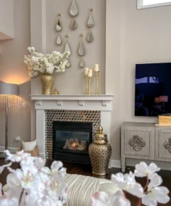 Inspire Me! Home Decor Gold Bead Detailed Candleholder (3 Sizes) 13 Inspire Me! Home Decor Gold Bead Detailed Candleholder (3 Sizes)