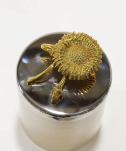 Inspire Me! Home Decor Silver And Gold Detailed Lid Candle - Vanilla (6 Styles)